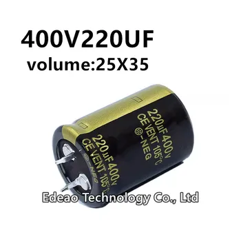 2db/sok 400V 220UF 400V220UF 220UF400V mennyiség: 25X35 mm-es audio erősítő inverter alumínium elektrolit kondenzátor